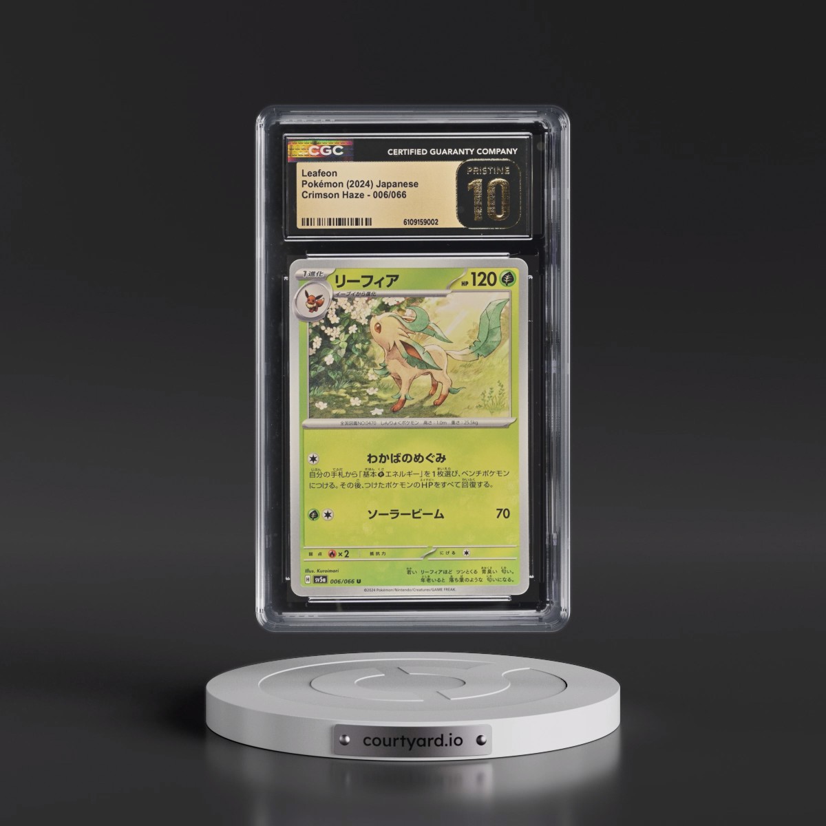 2024 Crimson Haze #006/066 Leafeon (CGC 10 PRISTINE)