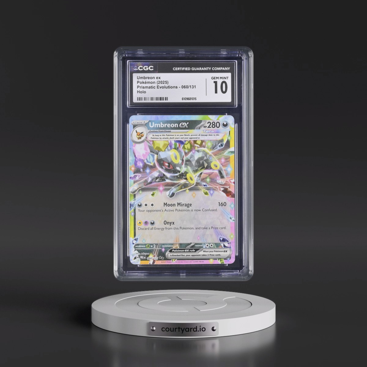 2024 Prismatic Evolutions - PRE EN #060/131 Umbreon ex - Holo (CGC 10 GEM MINT)