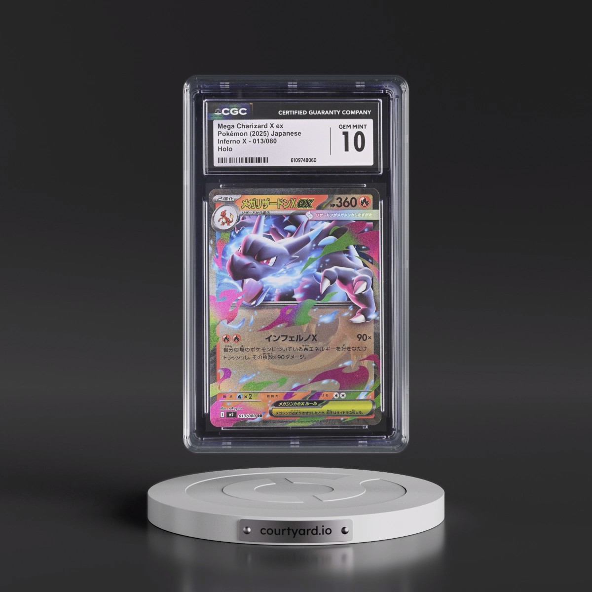 2025 Inferno X - M2 #013/080 Mega Charizard X ex - Holo (CGC 10 GEM MINT)