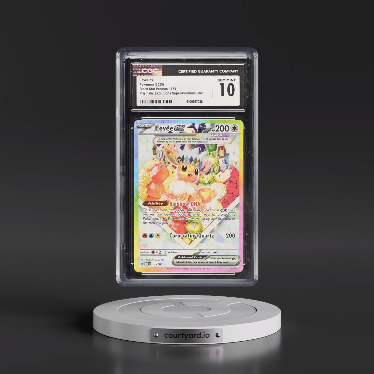 2023 Black Star Promos - Scarlet & Violet SVP EN #174 Eevee ex - Prismatic Evolutions Super-Premium Collection (Holo) (CGC 10 GEM MINT)