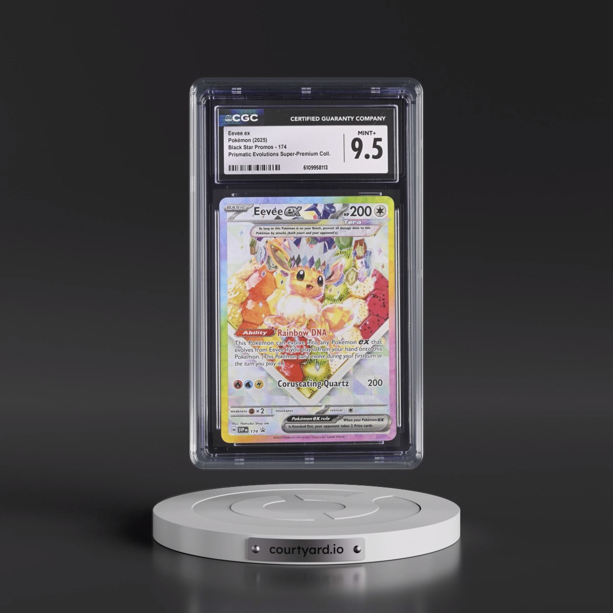 2023 Black Star Promos - Scarlet & Violet SVP EN #174 Eevee ex - Prismatic Evolutions Super-Premium Collection (Holo) (CGC 9.5 MINT+)