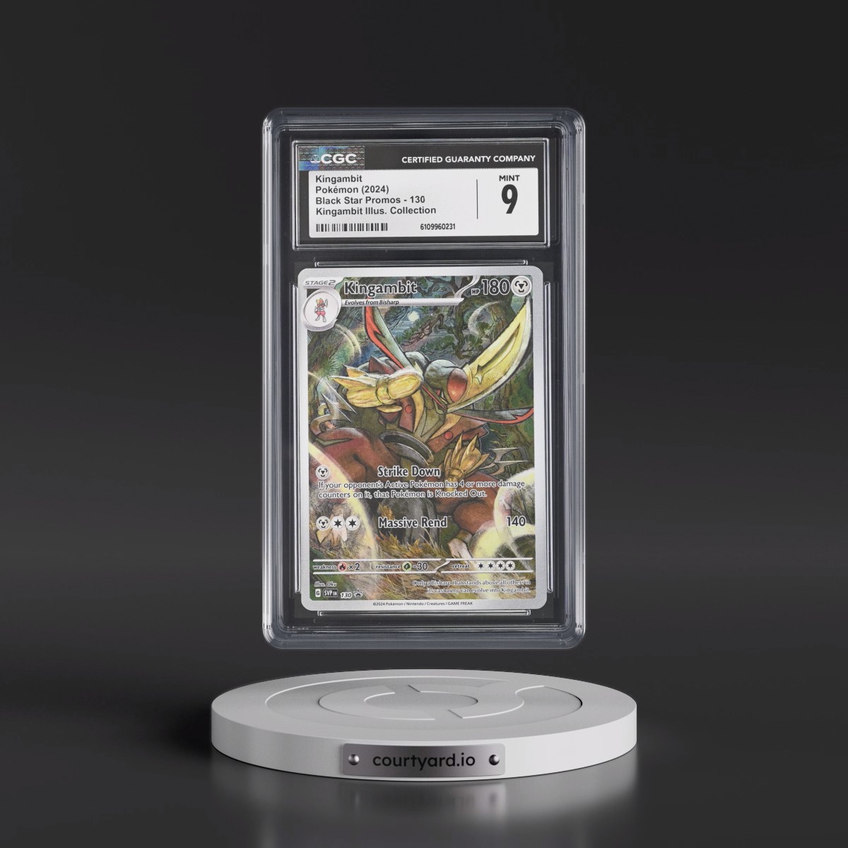 2023 Black Star Promos - Scarlet & Violet SVP EN #130 Kingambit - Kingambit Illus. Collection (Holo) (CGC 9 MINT)