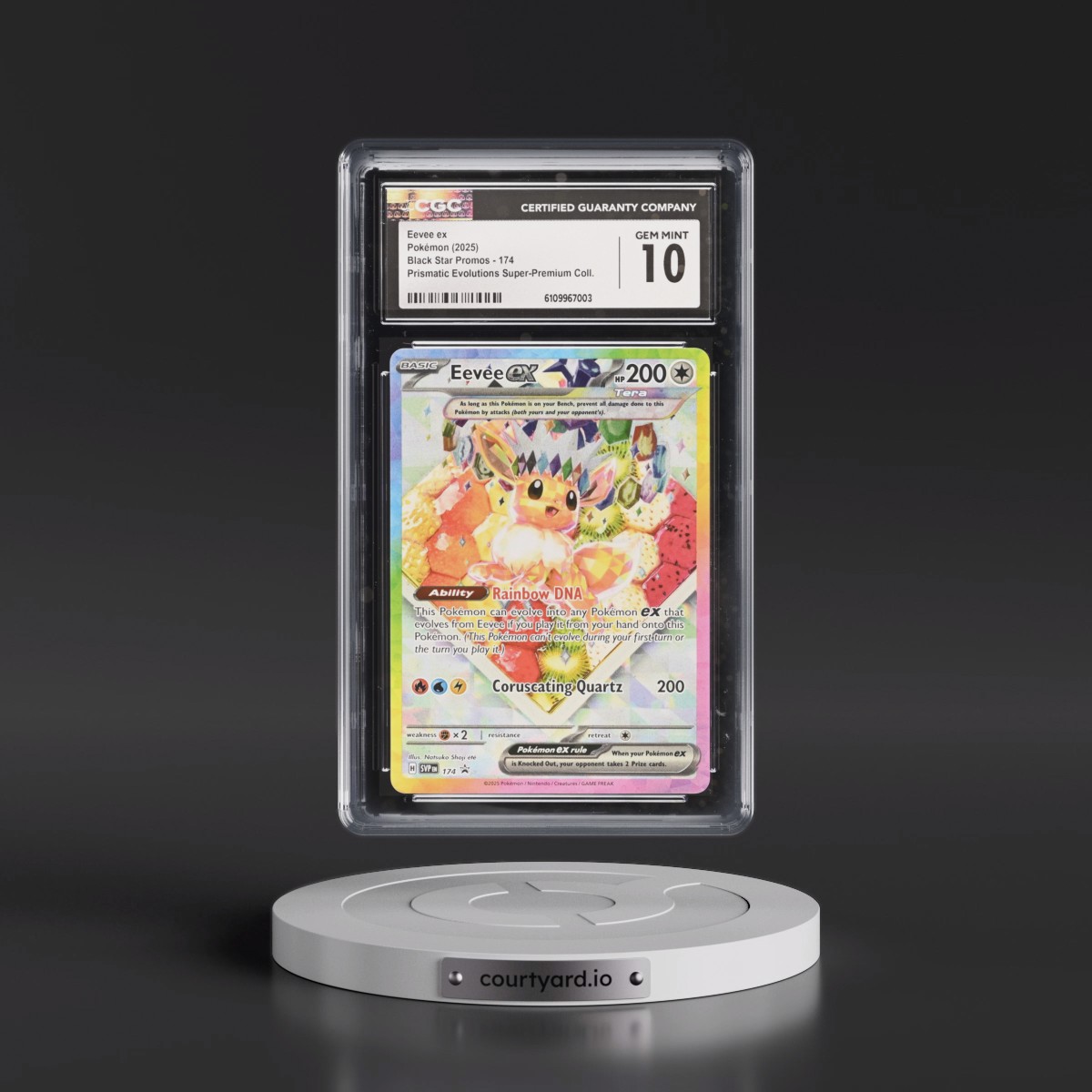 2023 Black Star Promos - Scarlet & Violet SVP EN #174 Eevee ex - Prismatic Evolutions Super-Premium Collection (Holo) (CGC 10 GEM MINT)