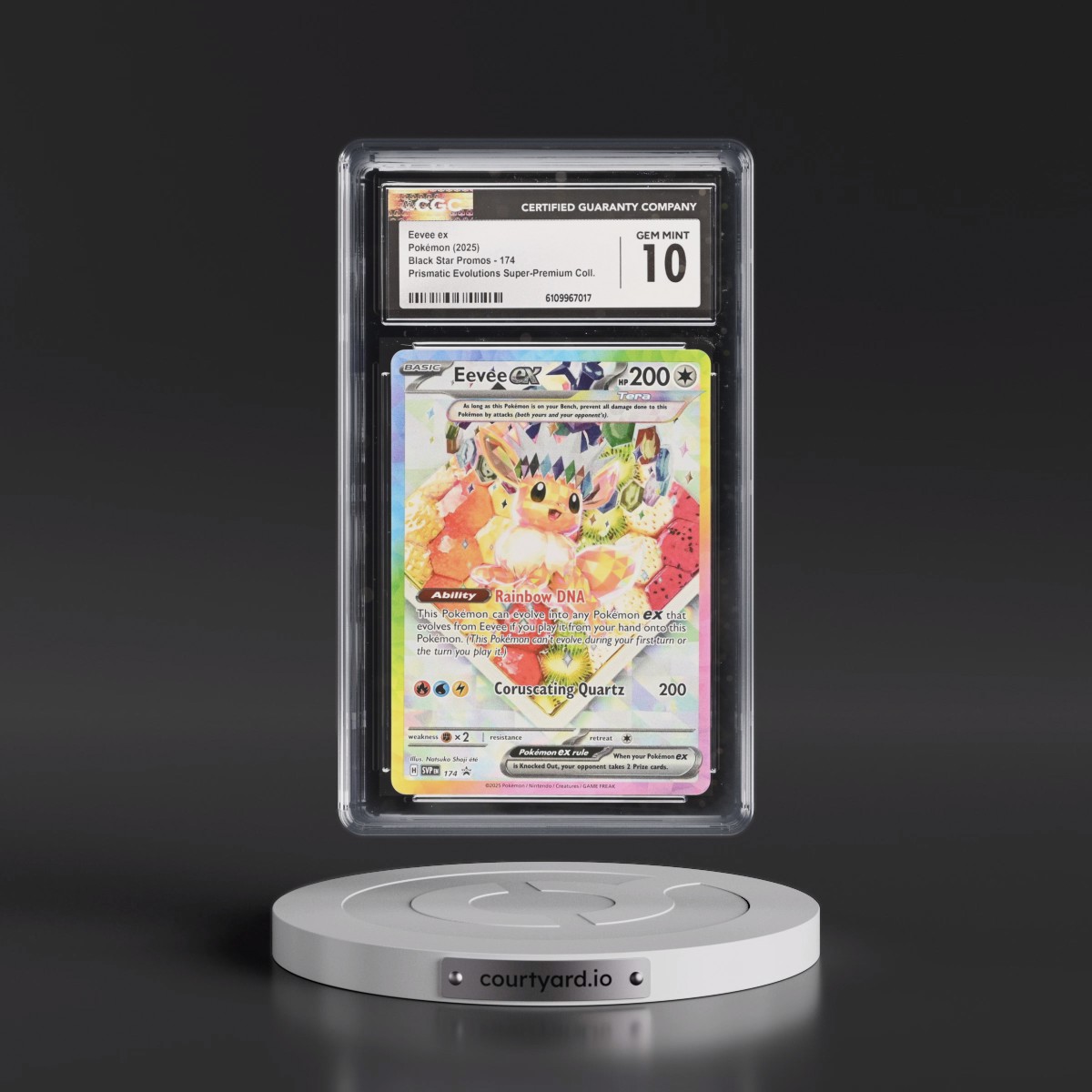 2023 Black Star Promos - Scarlet & Violet SVP EN #174 Eevee ex - Prismatic Evolutions Super-Premium Collection (Holo) (CGC 10 GEM MINT)