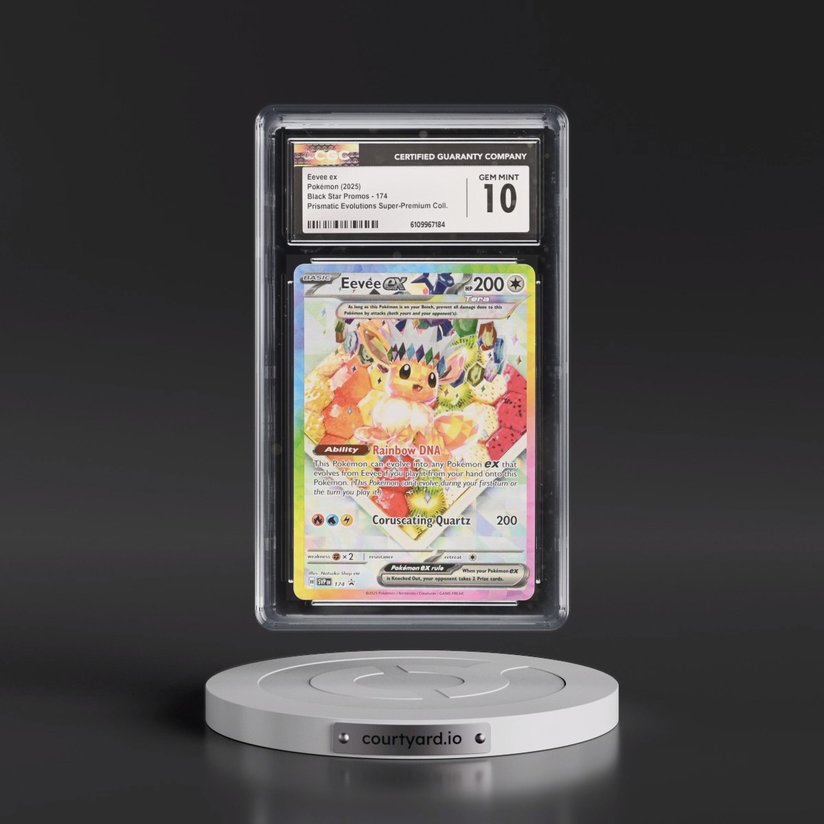 2023 Black Star Promos - Scarlet & Violet SVP EN #174 Eevee ex - Prismatic Evolutions Super-Premium Collection (Holo) (CGC 10 GEM MINT)