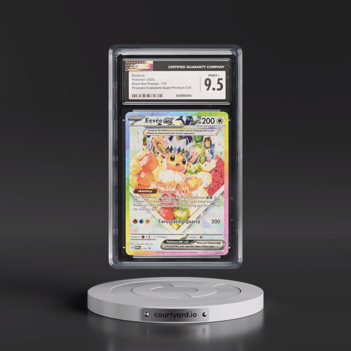2023 Black Star Promos - Scarlet & Violet SVP EN #174 Eevee ex - Prismatic Evolutions Super-Premium Collection (Holo) (CGC 9.5 MINT+)
