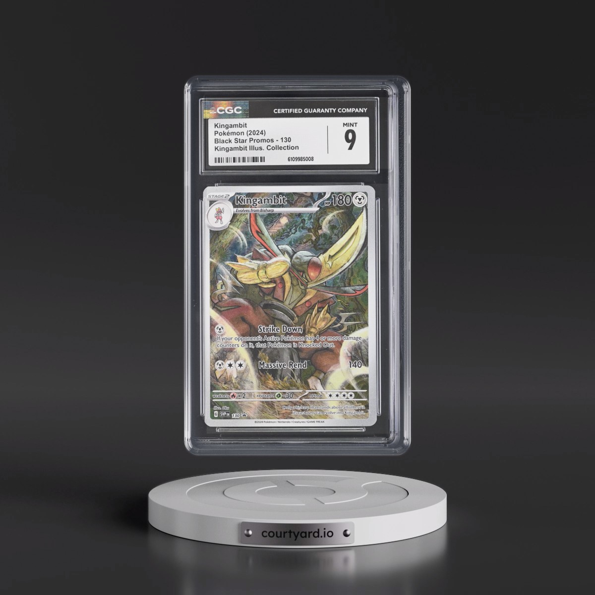 2023 Black Star Promos - Scarlet & Violet SVP EN #130 Kingambit - Kingambit Illus. Collection (Holo) (CGC 9 MINT)