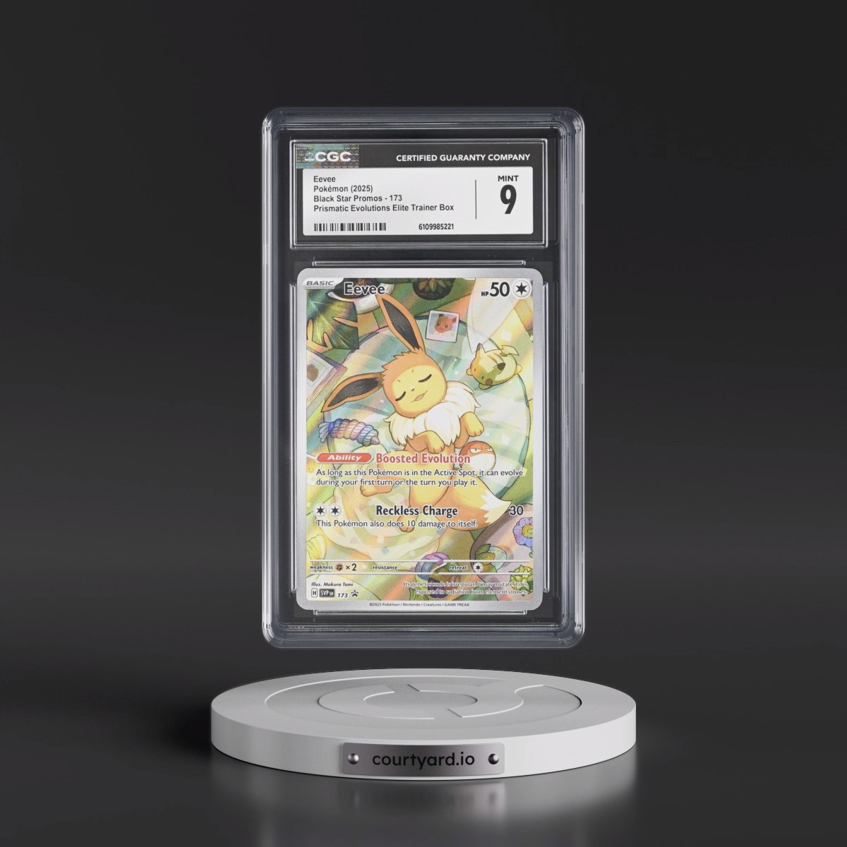 2023 Black Star Promos - Scarlet & Violet SVP EN #173 Eevee - Prismatic Evolutions Elite Trainer Box (Holo) (CGC 9 MINT)
