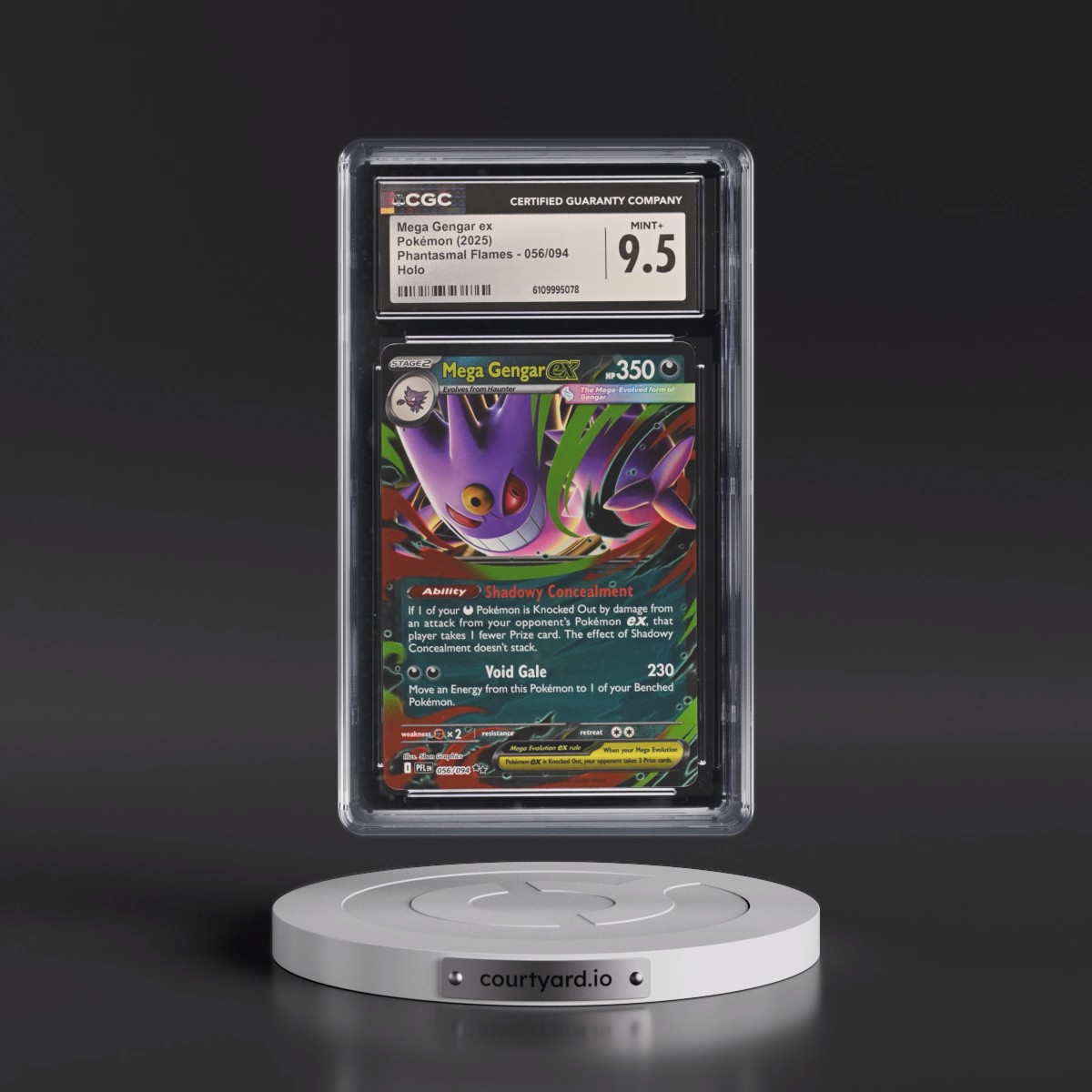 2025 Phantasmal Flames - PFL EN #056/094 Mega Gengar ex - Holo (CGC 9.5 MINT+)
