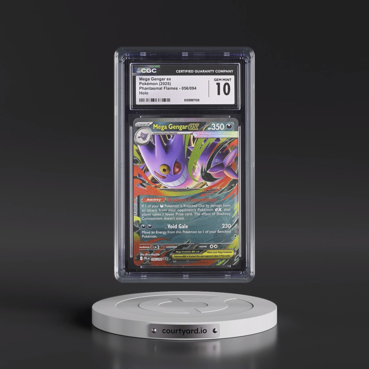 2025 Phantasmal Flames - PFL EN #056/094 Mega Gengar ex - Holo (CGC 10 GEM MINT)