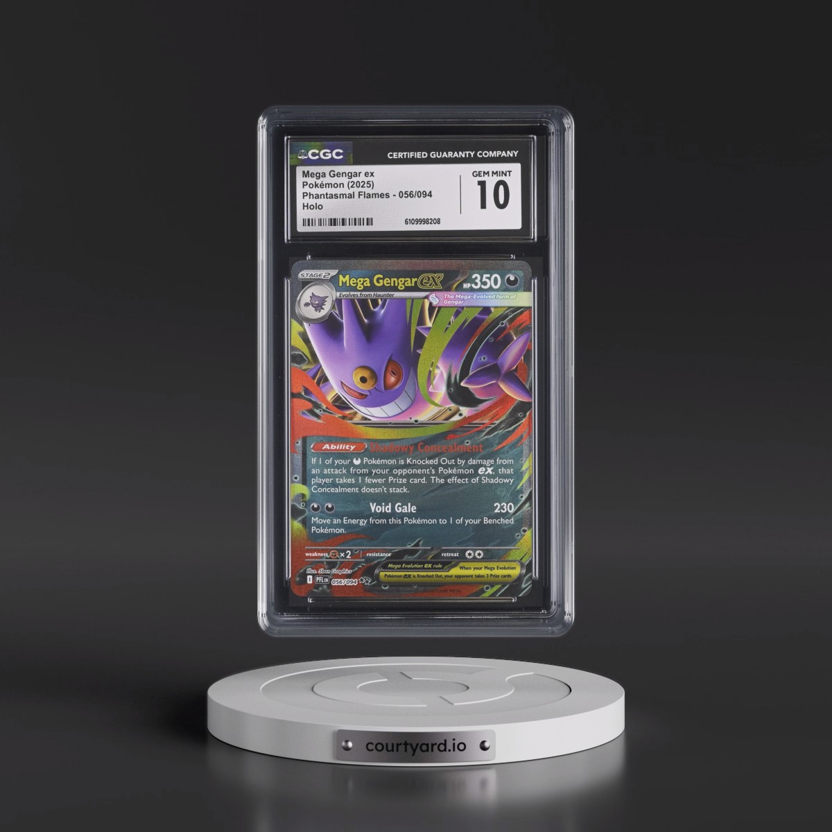 2025 Phantasmal Flames - PFL EN #056/094 Mega Gengar ex - Holo (CGC 10 GEM MINT)