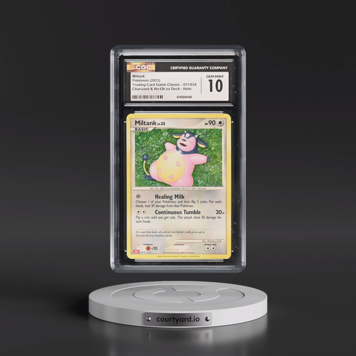 2023 Trading Card Game Classic - CLV, CLC, CLB #017/034 Miltank - Charizard & Ho-Oh ex Deck - CLC Holo (CGC 10 GEM MINT)