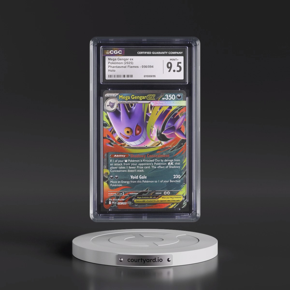 2025 Phantasmal Flames - PFL EN #056/094 Mega Gengar ex - Holo (CGC 9.5 MINT+)