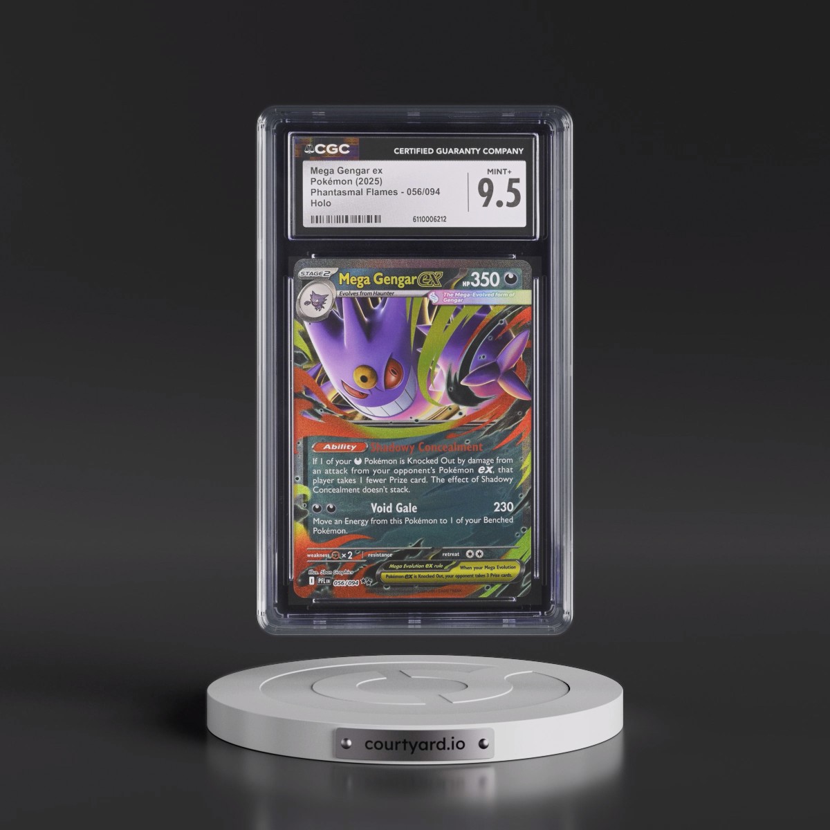 2025 Phantasmal Flames - PFL EN #056/094 Mega Gengar ex - Holo (CGC 9.5 MINT+)