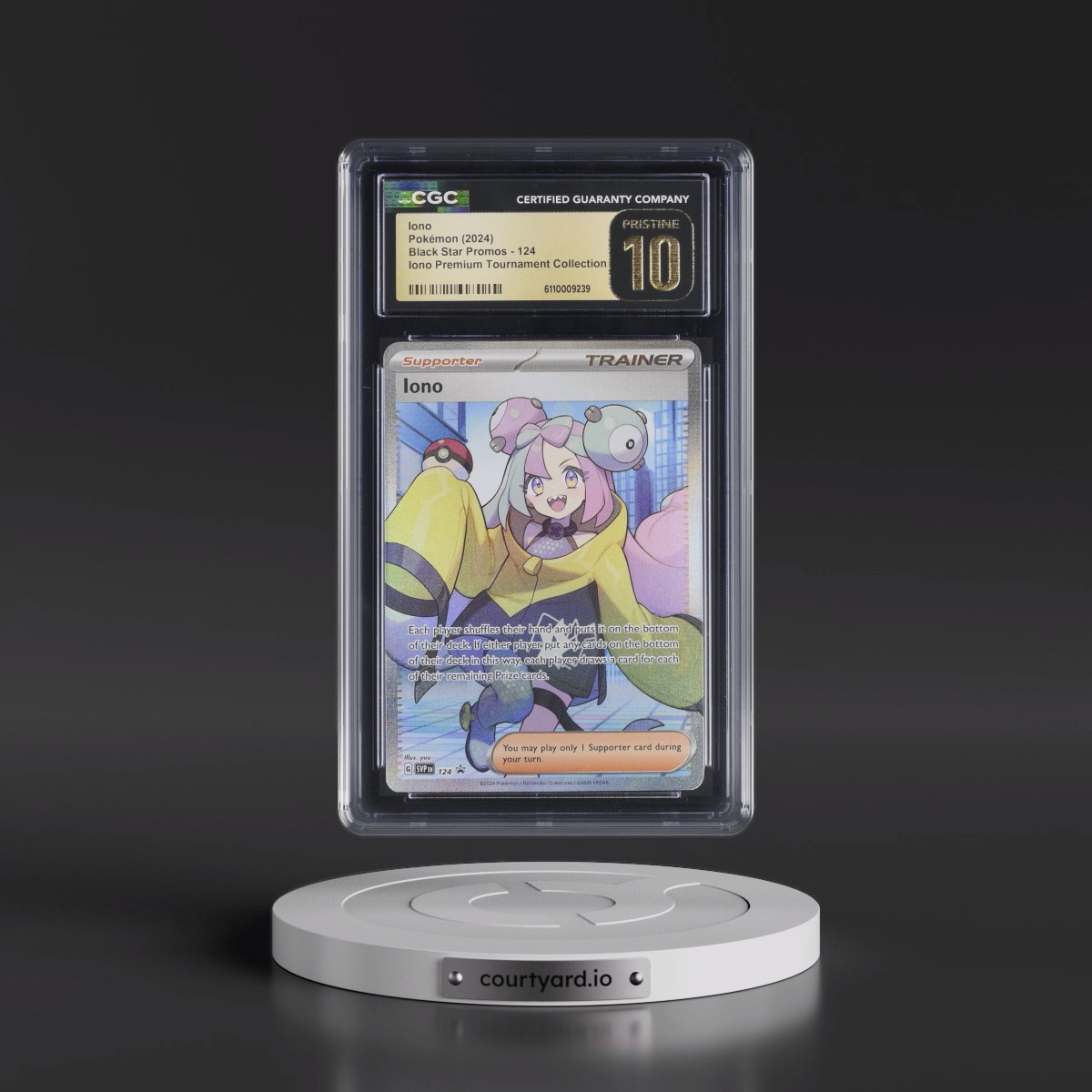 2023 Black Star Promos - Scarlet & Violet SVP EN #124 Iono - Iono Premium Tournament Collection (Holo) (CGC 10 PRISTINE)