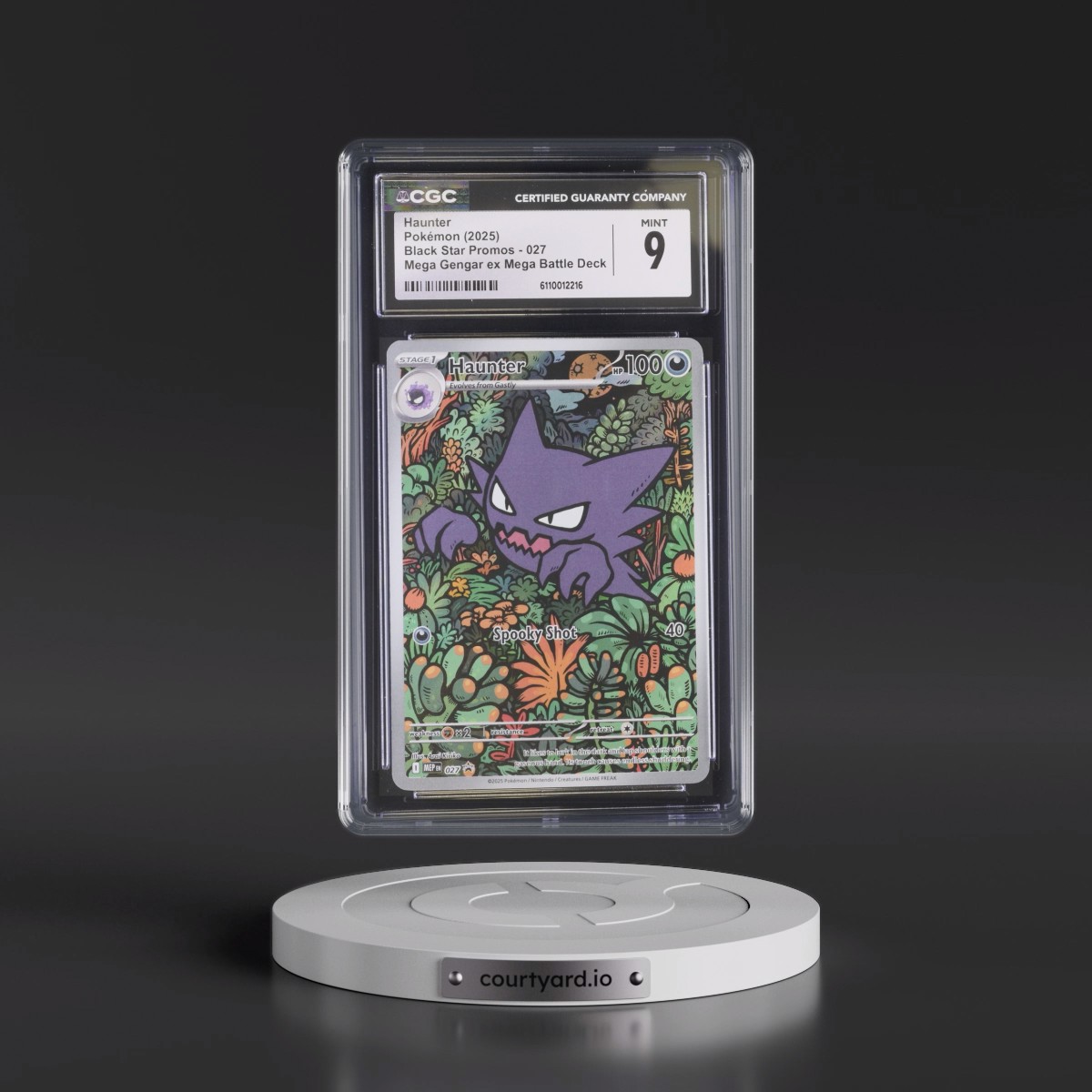 2025 Black Star Promos - Mega Evolution MEP EN #027 Haunter - Mega Gengar ex Mega Battle Deck (Holo) (CGC 9 MINT)