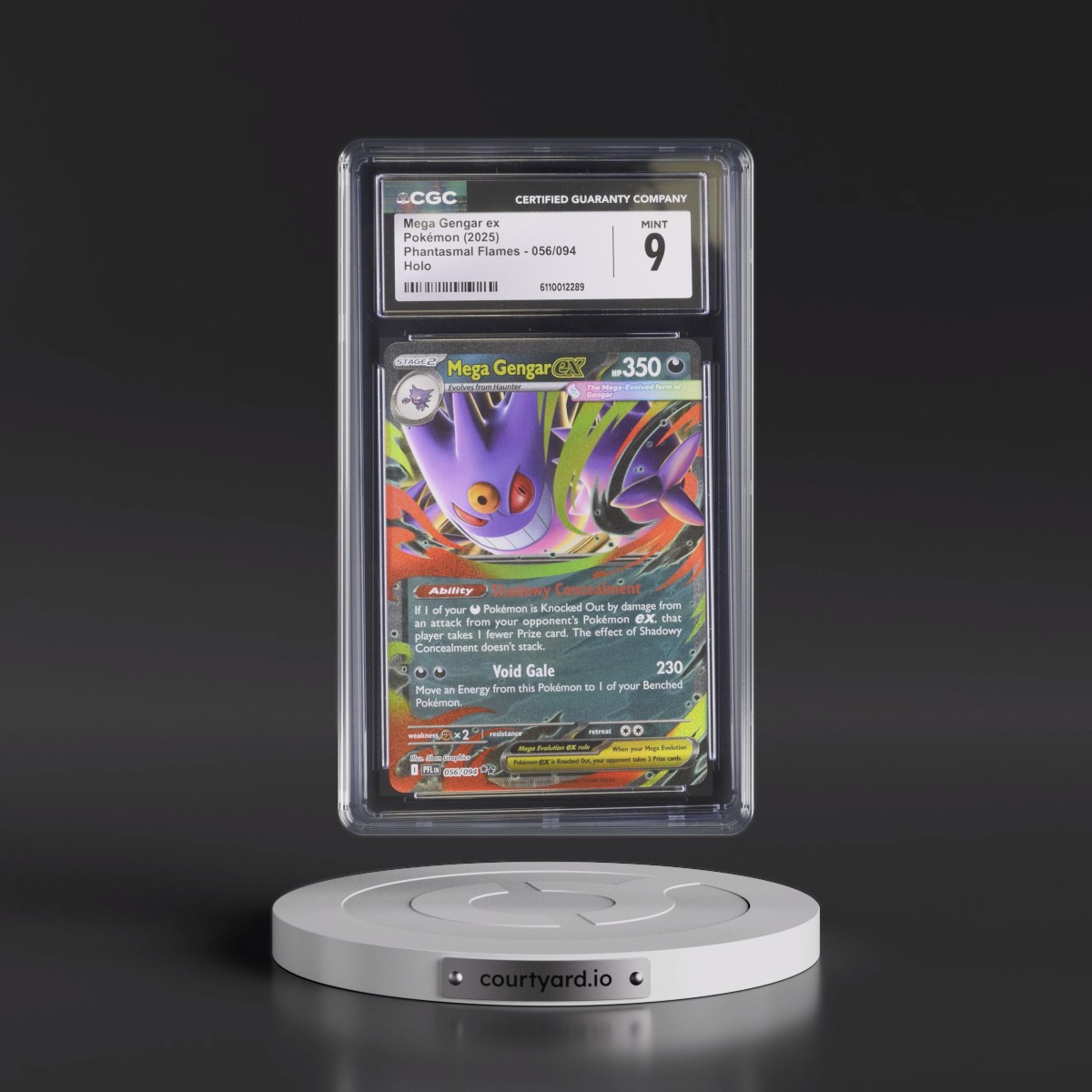 2025 Phantasmal Flames - PFL EN #056/094 Mega Gengar ex - Holo (CGC 9 MINT)