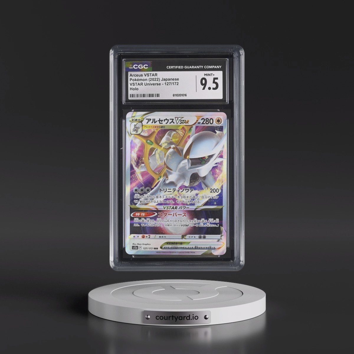 2022 VSTAR Universe #127/172 Arceus VSTAR - Holo (CGC 9.5 MINT+)