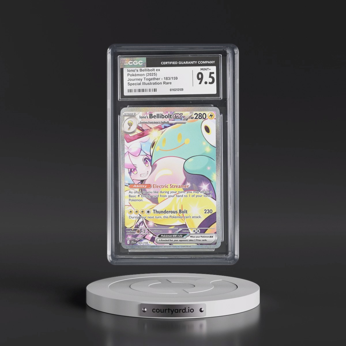 2024 Journey Together - JTG EN Iono's Bellibolt ex - Special Illustration Rare (Holo) #183/159 CGC 9.5