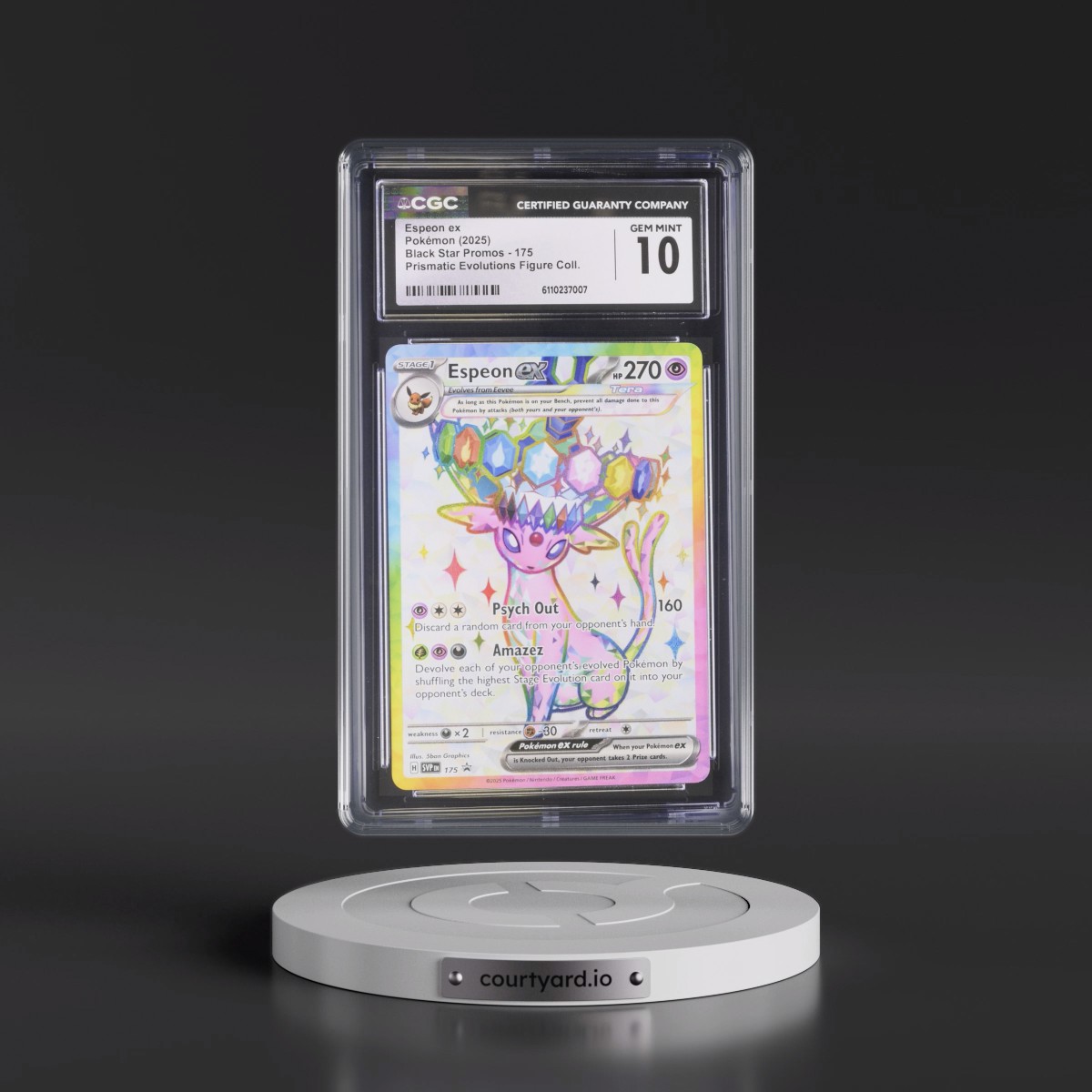 2023 Black Star Promos - Scarlet & Violet SVP EN #175 Espeon ex - Prismatic Evolutions Premium Figure Collection (Holo) (CGC 10 GEM MINT)