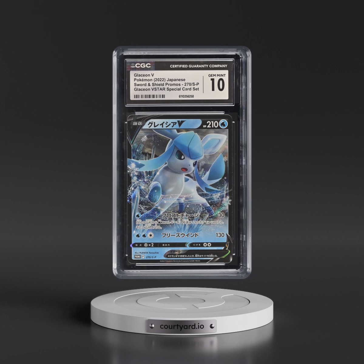 2019 Sword & Shield Promos #270/S-P Glaceon V - Holo Glaceon VSTAR Special Card Set (CGC 10 GEM MINT)