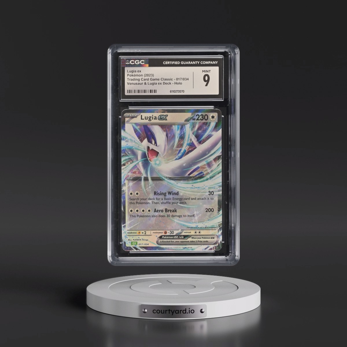 2023 Trading Card Game Classic - CLV, CLC, CLB #017/034 Lugia ex - Venusaur & Lugia ex Deck - CLV Holo (CGC 9 MINT)