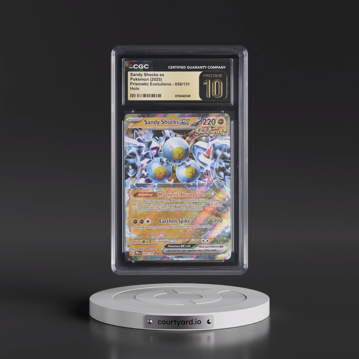2024 Prismatic Evolutions - PRE EN #056/131 Sandy Shocks ex - Holo (CGC 10 PRISTINE)
