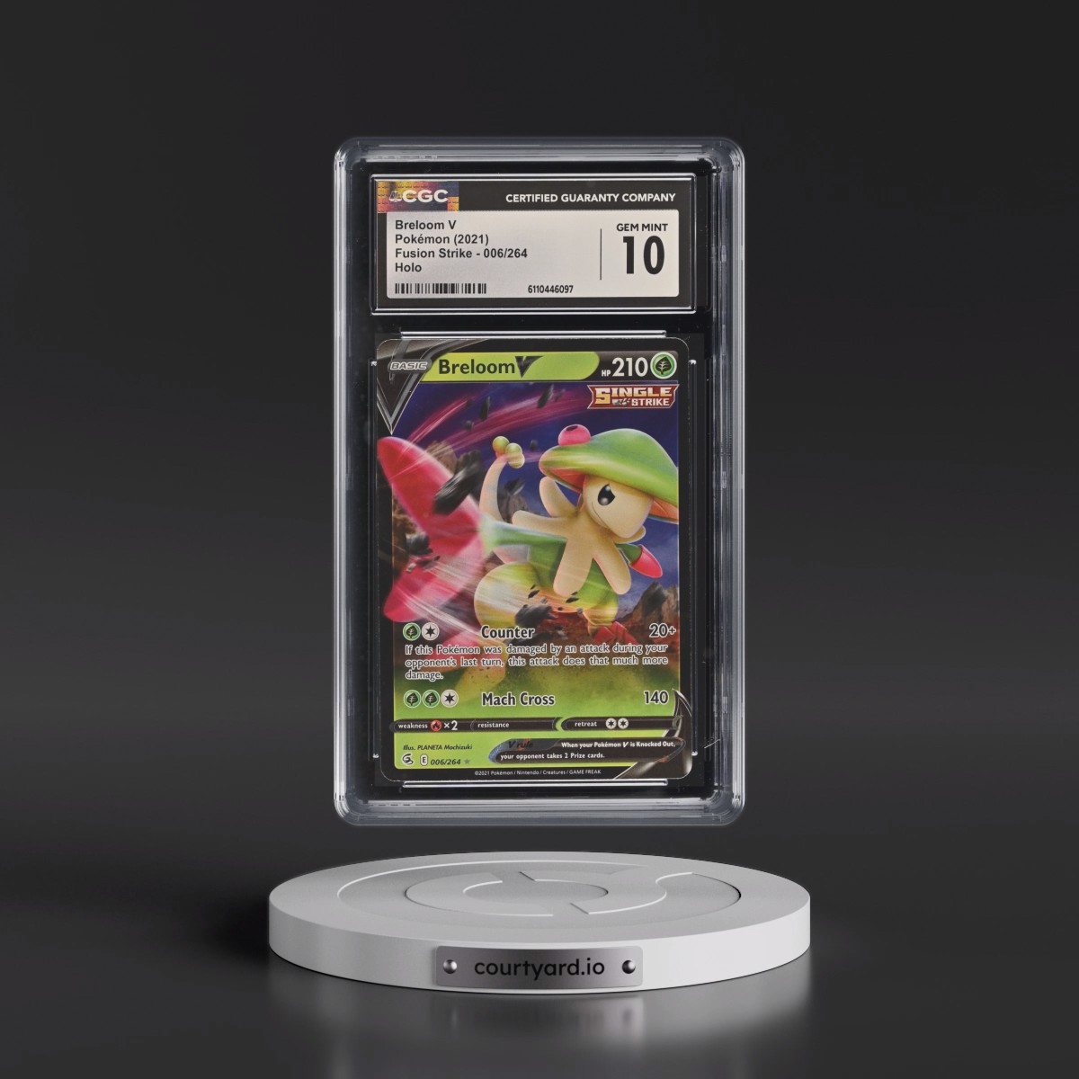 2019 Fusion Strike #006/264 Breloom V - Holo (CGC 10 GEM MINT)
