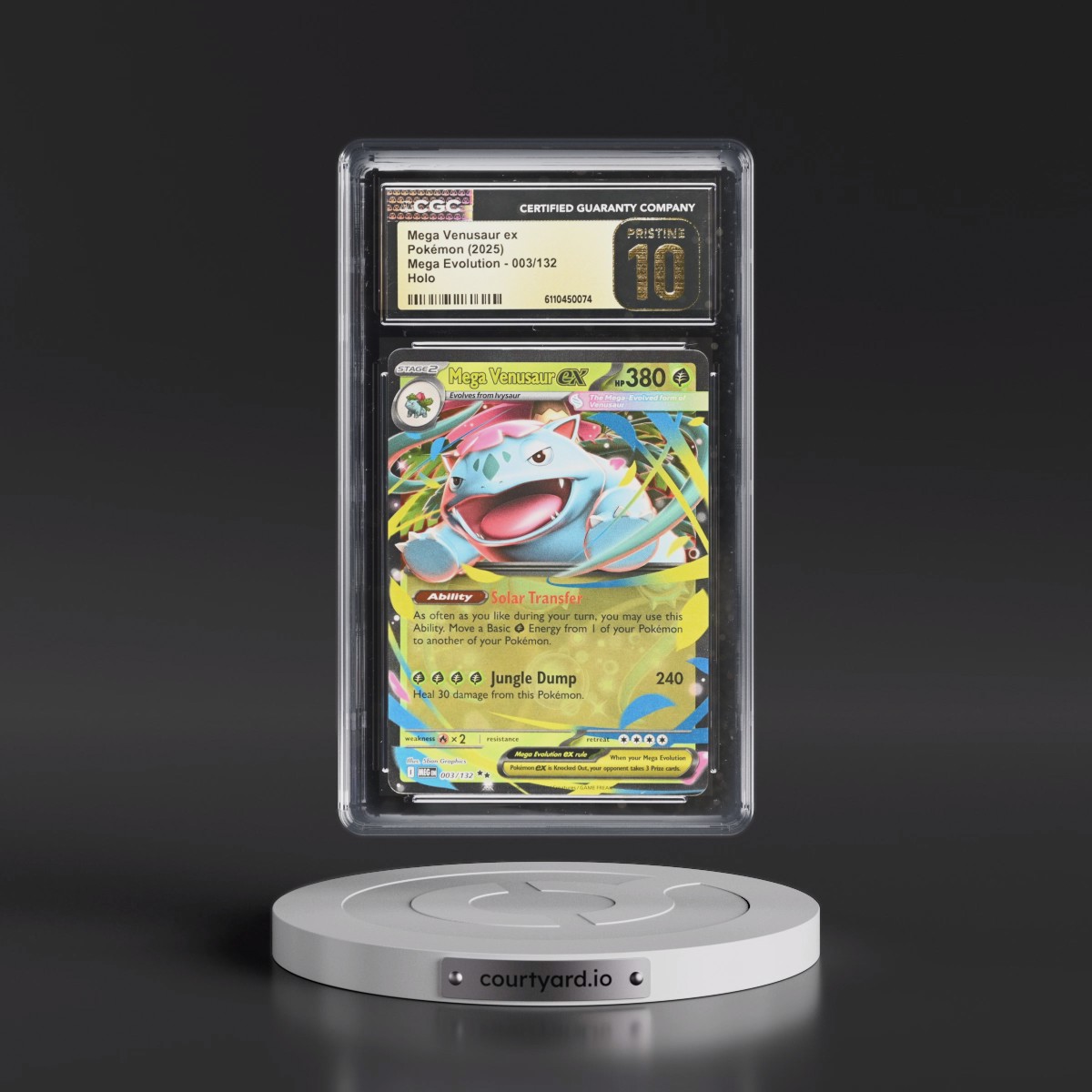 2025 Mega Evolution - MEG EN #003/132 Mega Venusaur ex - Holo (CGC 10 PRISTINE)