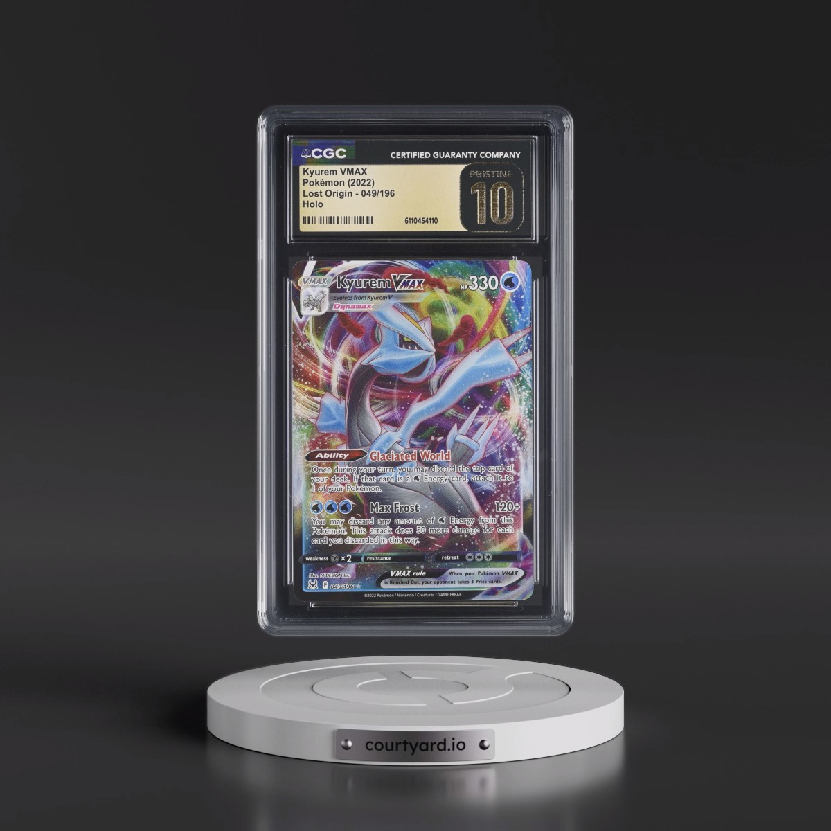 2022 Lost Origin #049/196 Kyurem VMAX - Holo (CGC 10 PRISTINE)