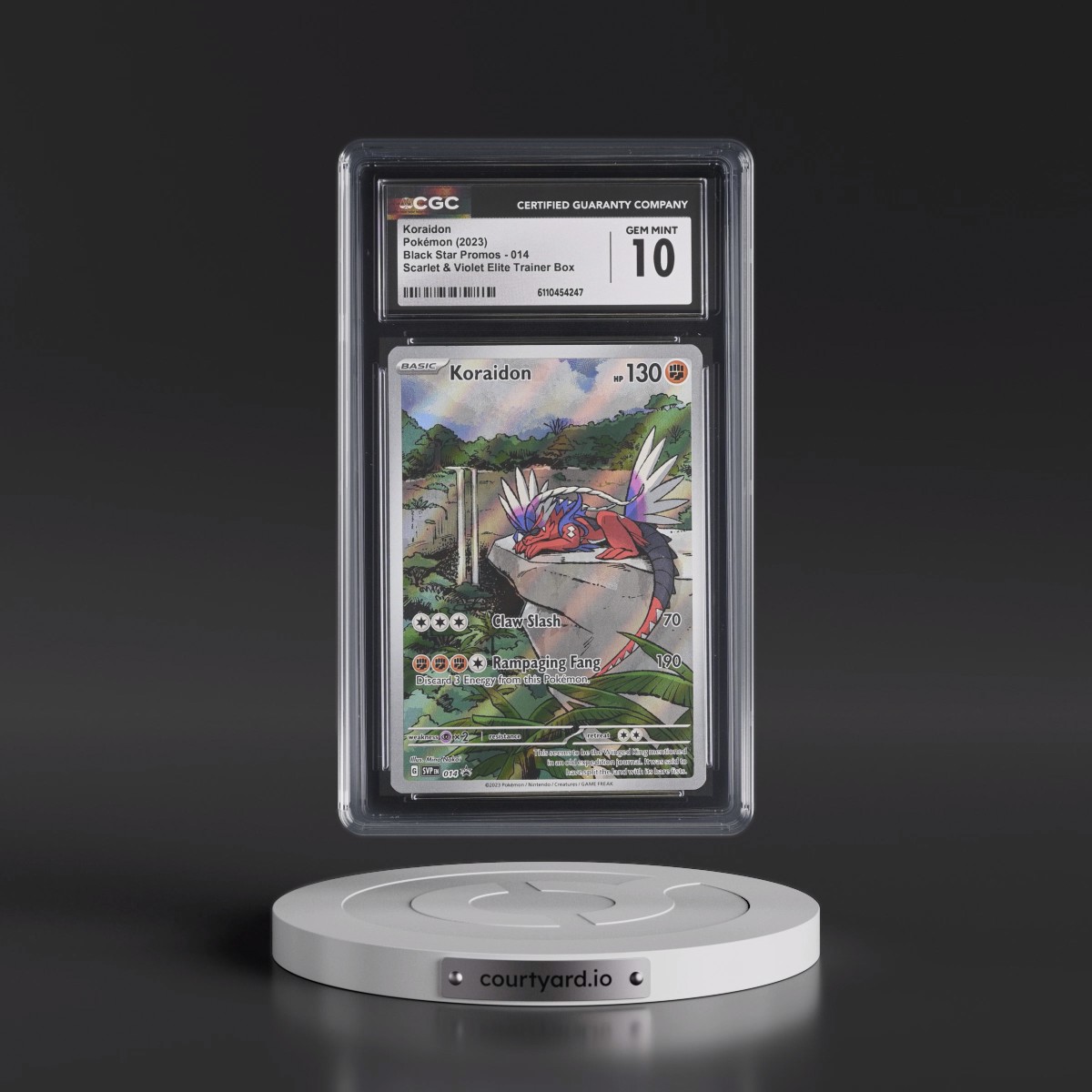 2023 Black Star Promos - Scarlet & Violet SVPEN #014 Koraidon - Scarlet & Violet Elite Trainer Box (Holo) (CGC 10 GEM MINT)