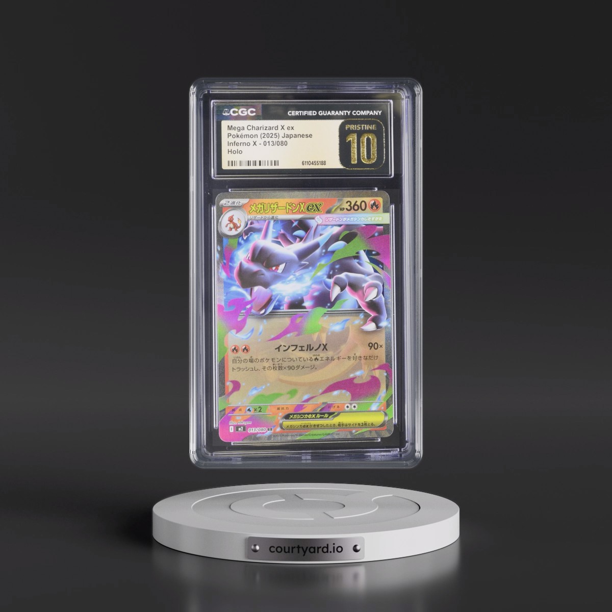 2025 Inferno X - M2 #013/080 Mega Charizard X ex - Holo (CGC 10 PRISTINE)