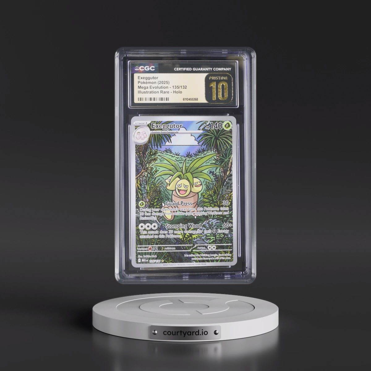 2025 Mega Evolution - MEG EN #135/132 Exeggutor - Illustration Rare Holo (CGC 10 PRISTINE)