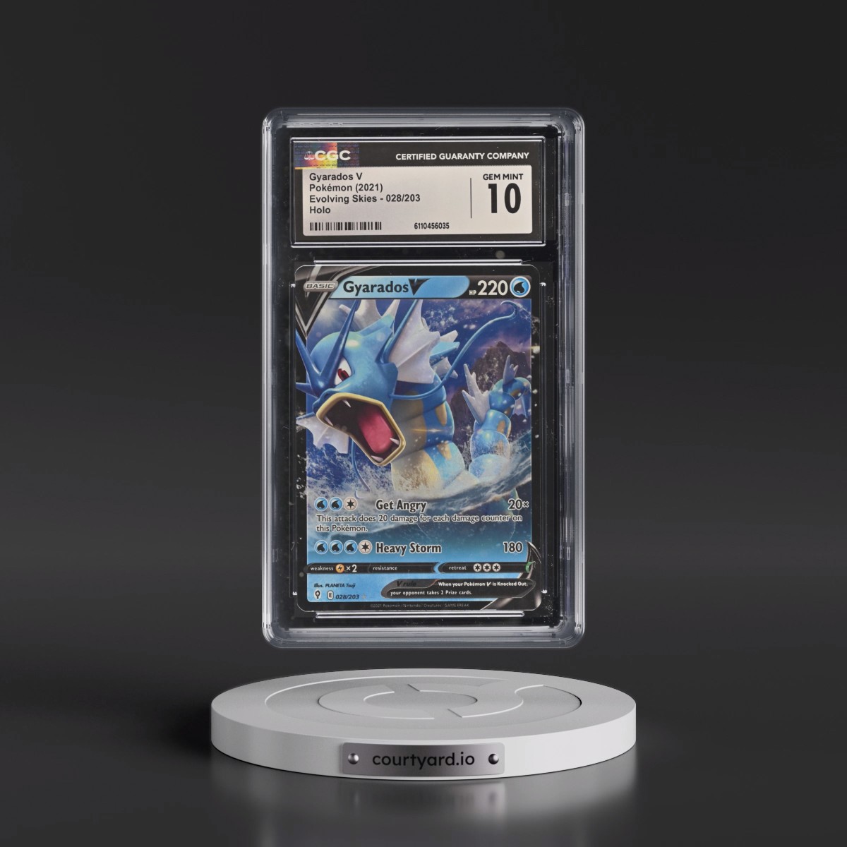 2021 Evolving Skies #028/203 Gyarados V - Holo (CGC 10 GEM MINT)