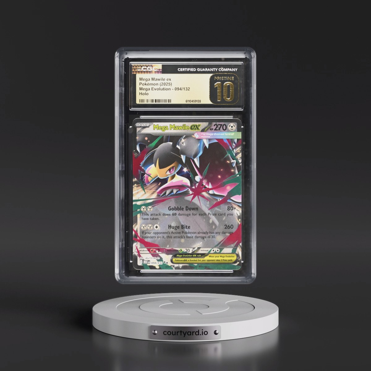 2025 Mega Evolution - MEG EN #094/132 Mega Mawile ex - Holo (CGC 10 PRISTINE)
