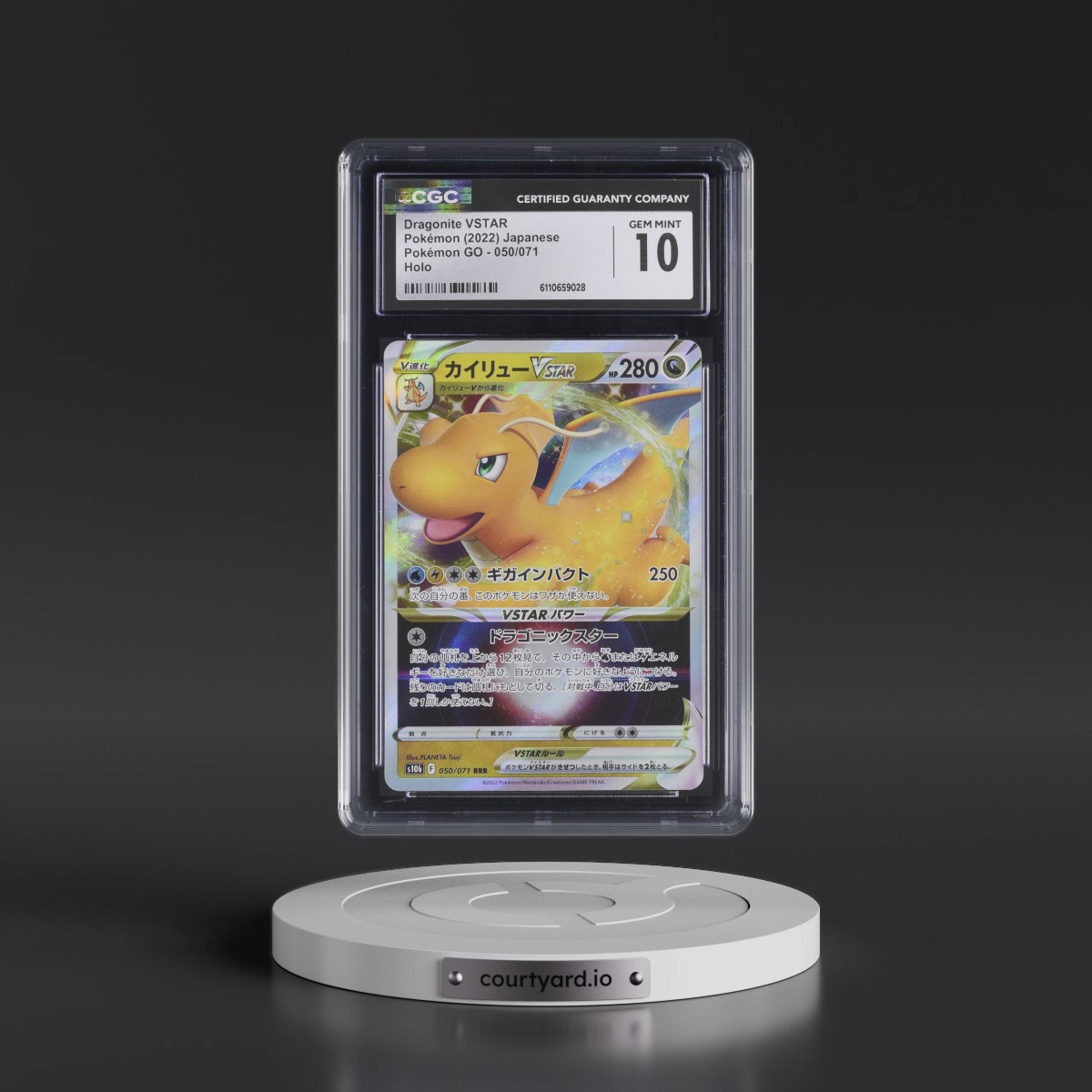 2022 Pokémon GO #050/071 Dragonite VSTAR - Holo (CGC 10 GEM MINT)