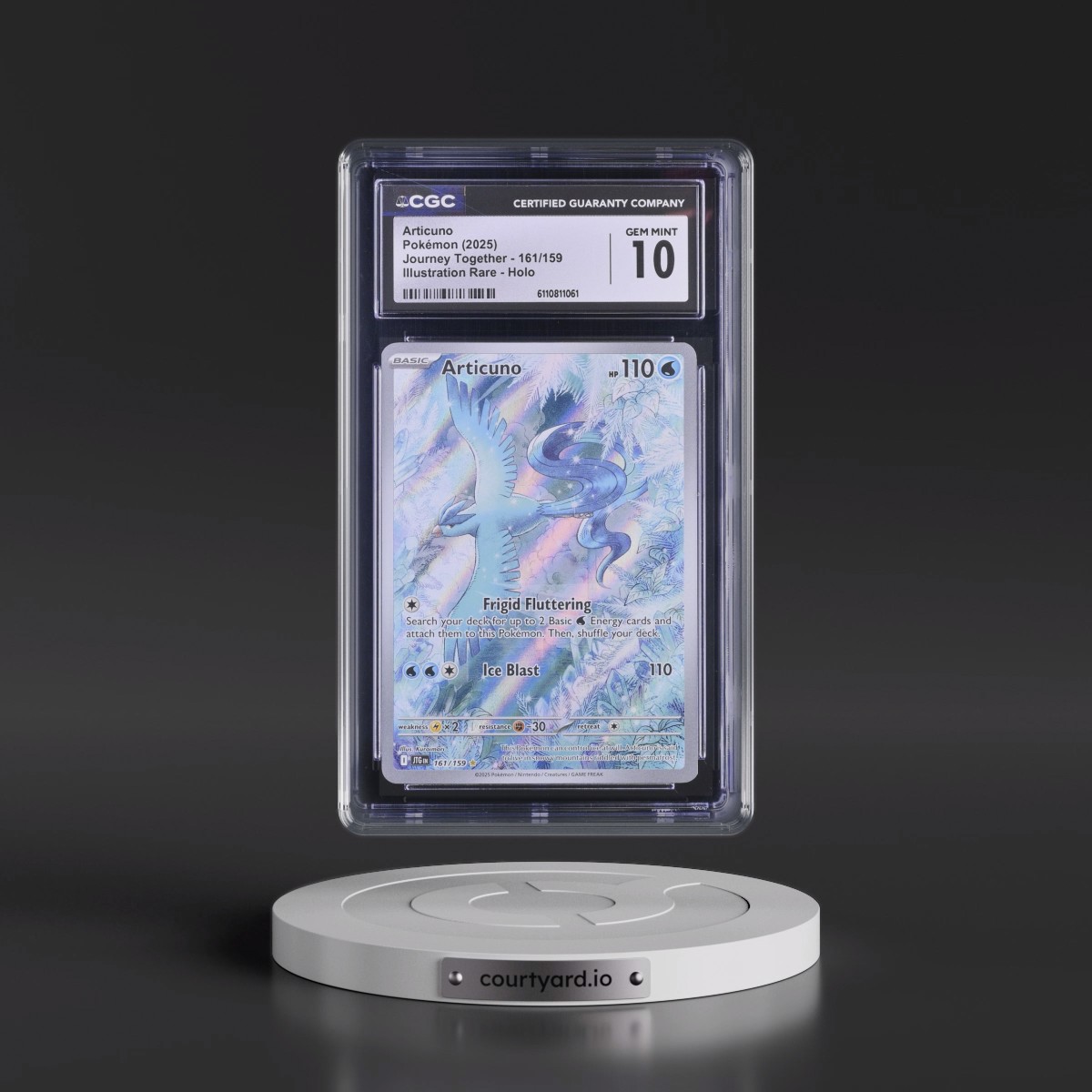 2024 Journey Together - JTG EN #161/159 Articuno - Illustration Rare Holo (CGC 10 GEM MINT)