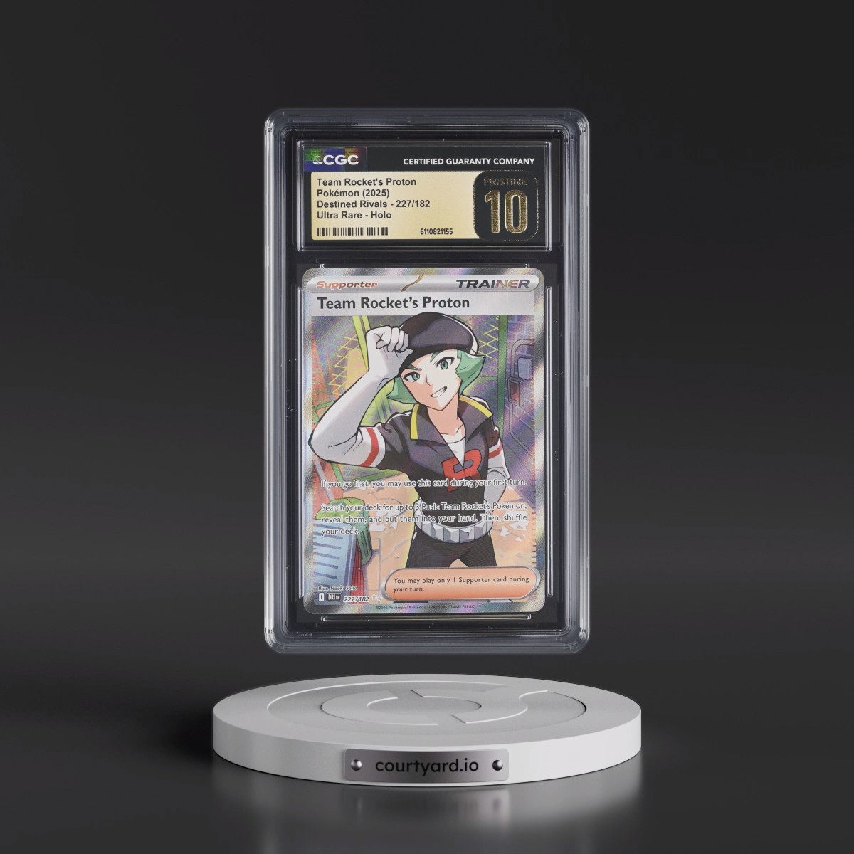 2025 Pokémon Dri EN-Destined Rivals #227 Team Rocket's Proton - Ultra Rare (CGC 10 PRISTINE)