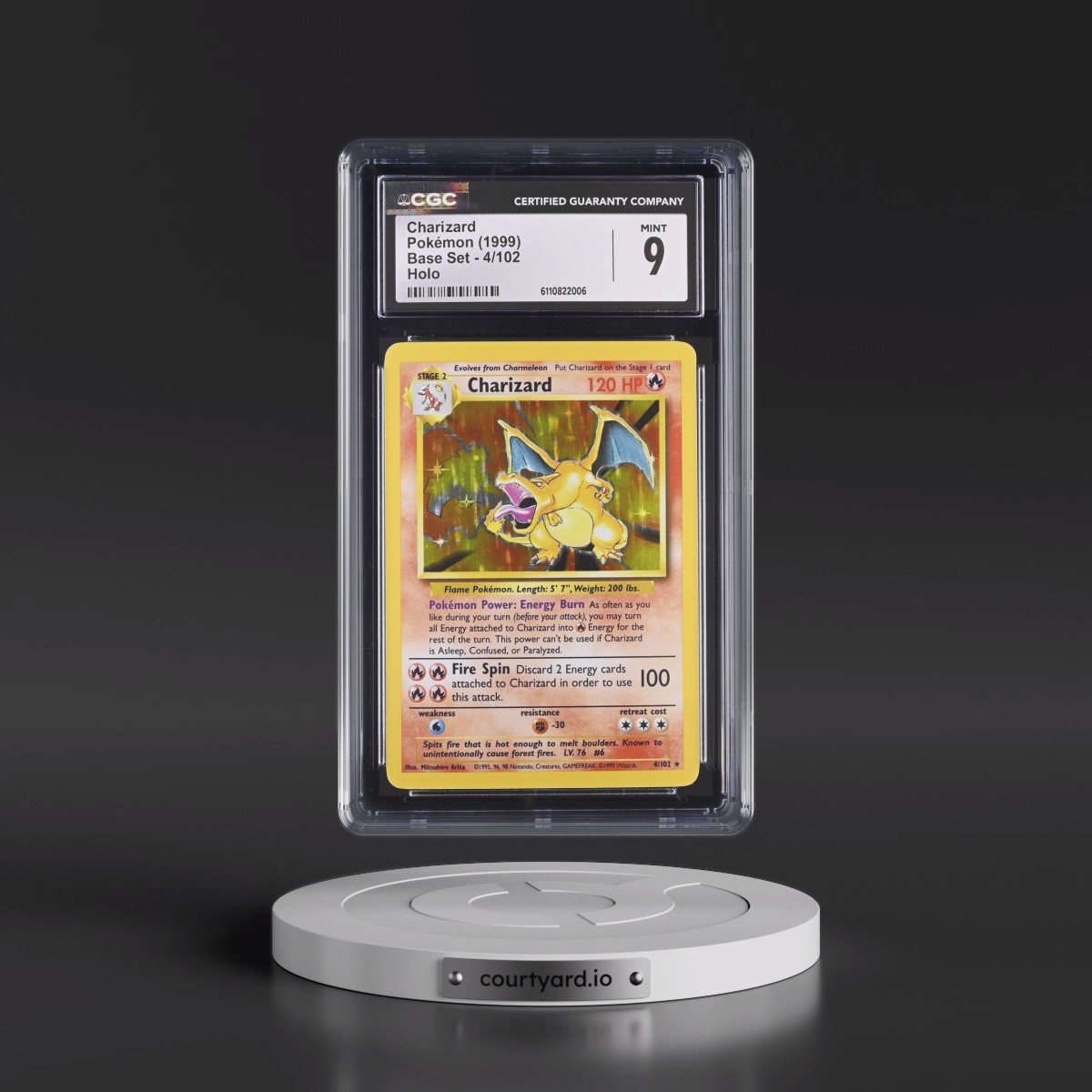 1999 Base Set #4/102 Charizard - Holo (CGC 9 MINT)