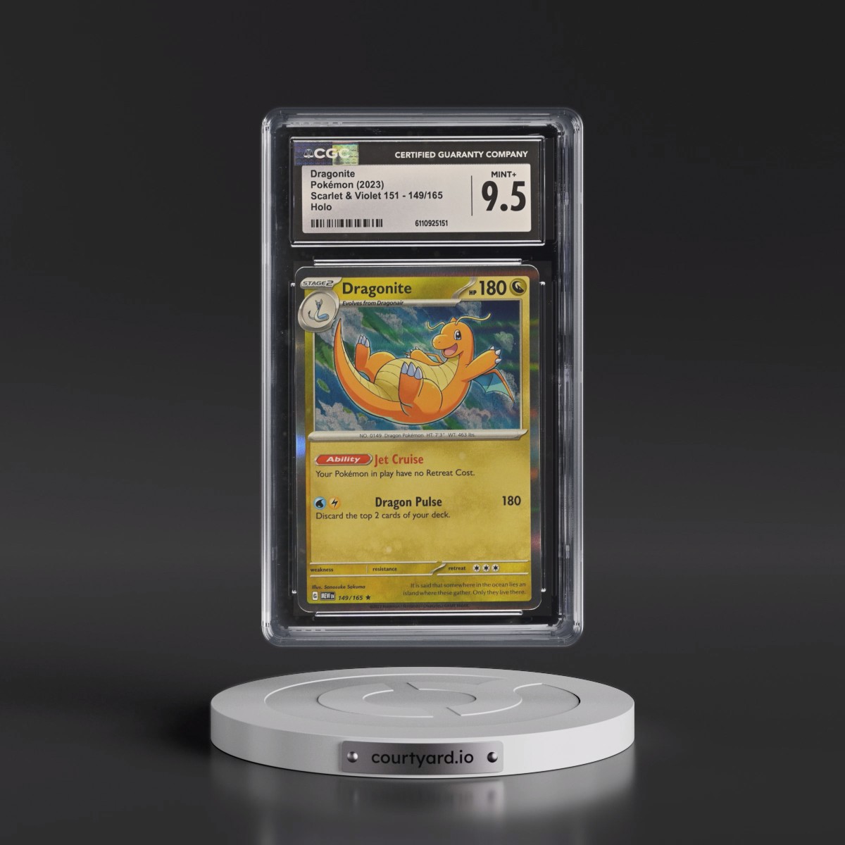 2023 Scarlet & Violet 151 - MEW EN #149/165 Dragonite - Holo (CGC 9.5 MINT+)