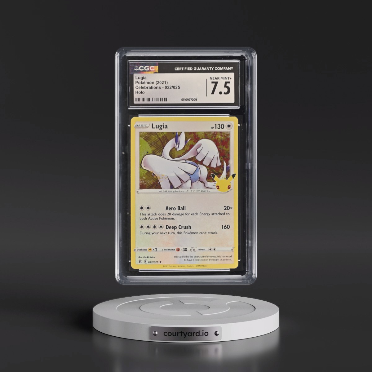 2021 Celebrations #022/025 Lugia - Holo (CGC 7.5 NM+)