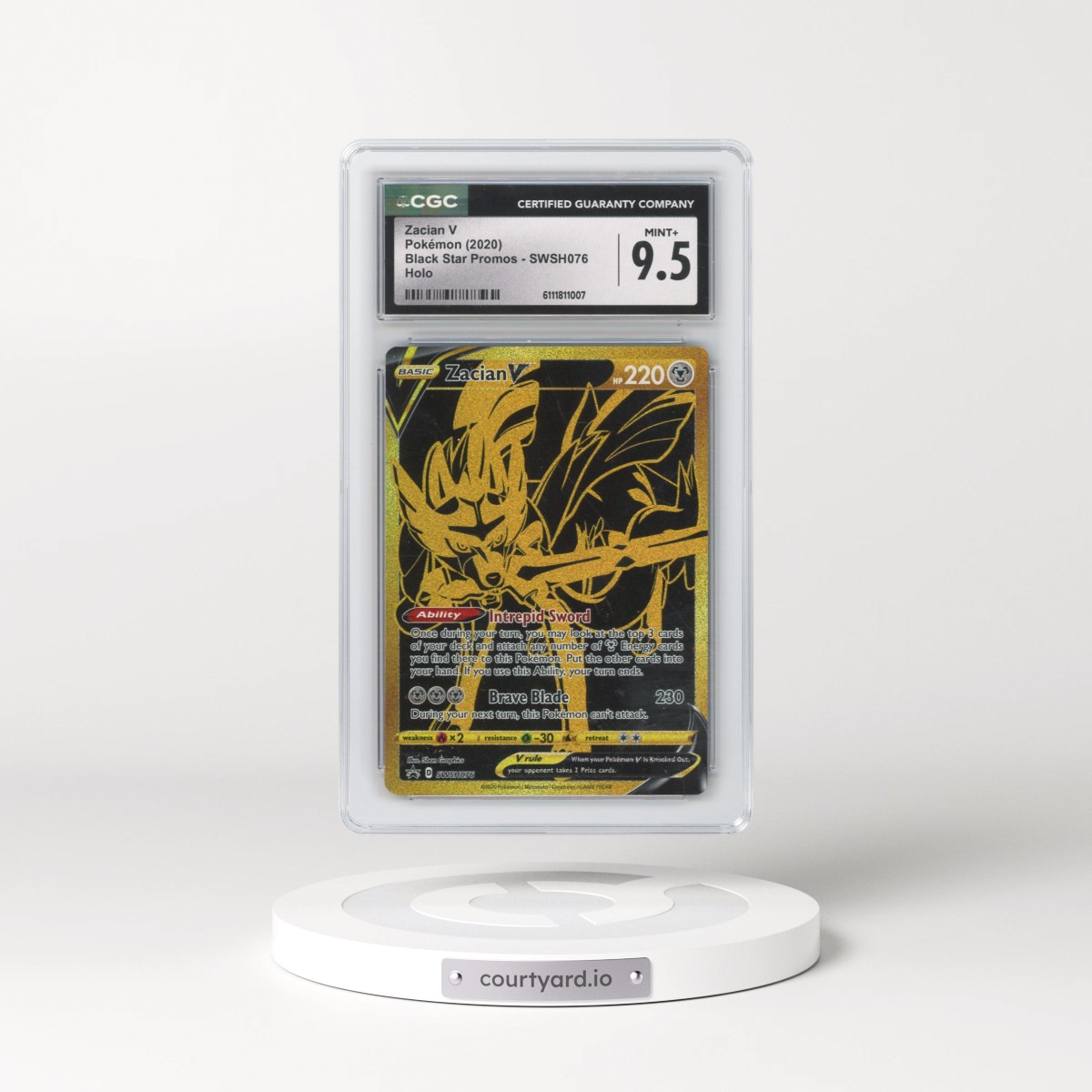 2017 Black Star Promos - Sword & Shield #SWSH076 Zacian V - (Holo) (CGC 9.5 MINT+)