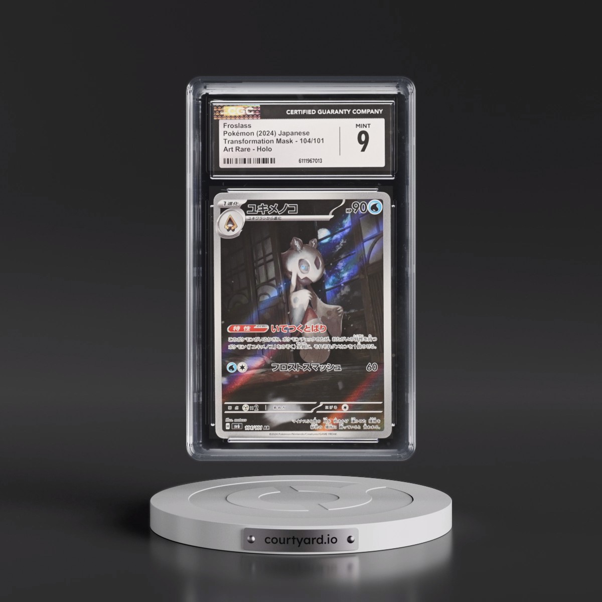 2024 Transformation Mask #104/101 Froslass - Art Rare Holo (CGC 9 MINT)