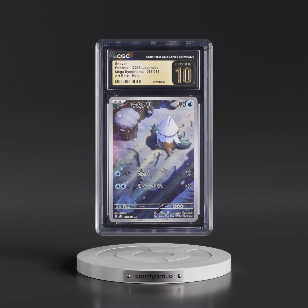 2025 Mega Symphonia - M1S #067/063 Snover - Art Rare Holo (CGC 10 PRISTINE)