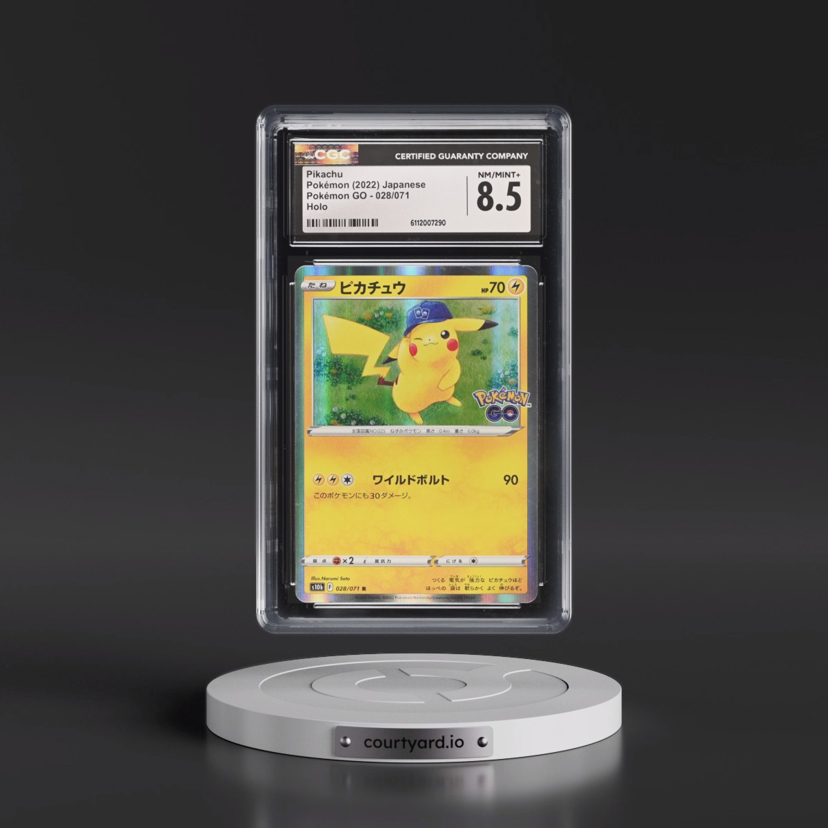 2022 Pokémon GO #028/071 Pikachu - Holo (CGC 8.5 NM-MT+)