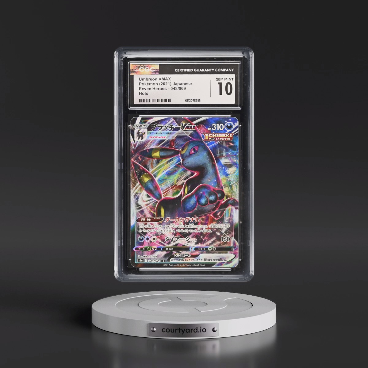 2021 Eevee Heroes #048/069 Umbreon VMAX - Holo (CGC 10 GEM MINT)