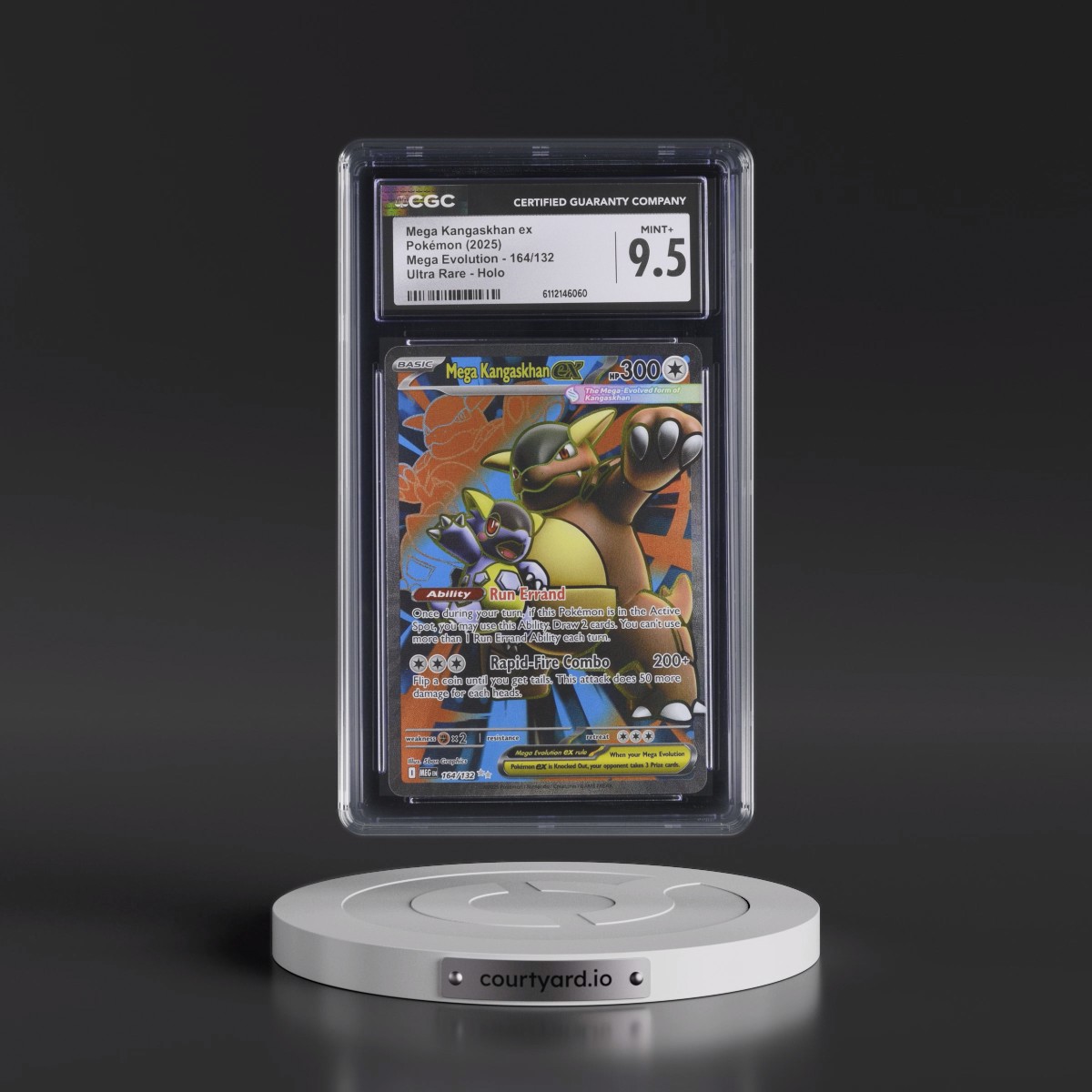 2025 Mega Evolution - MEG EN #164/132 Mega Kangaskhan ex - Ultra Rare Holo (CGC 9.5 MINT+)