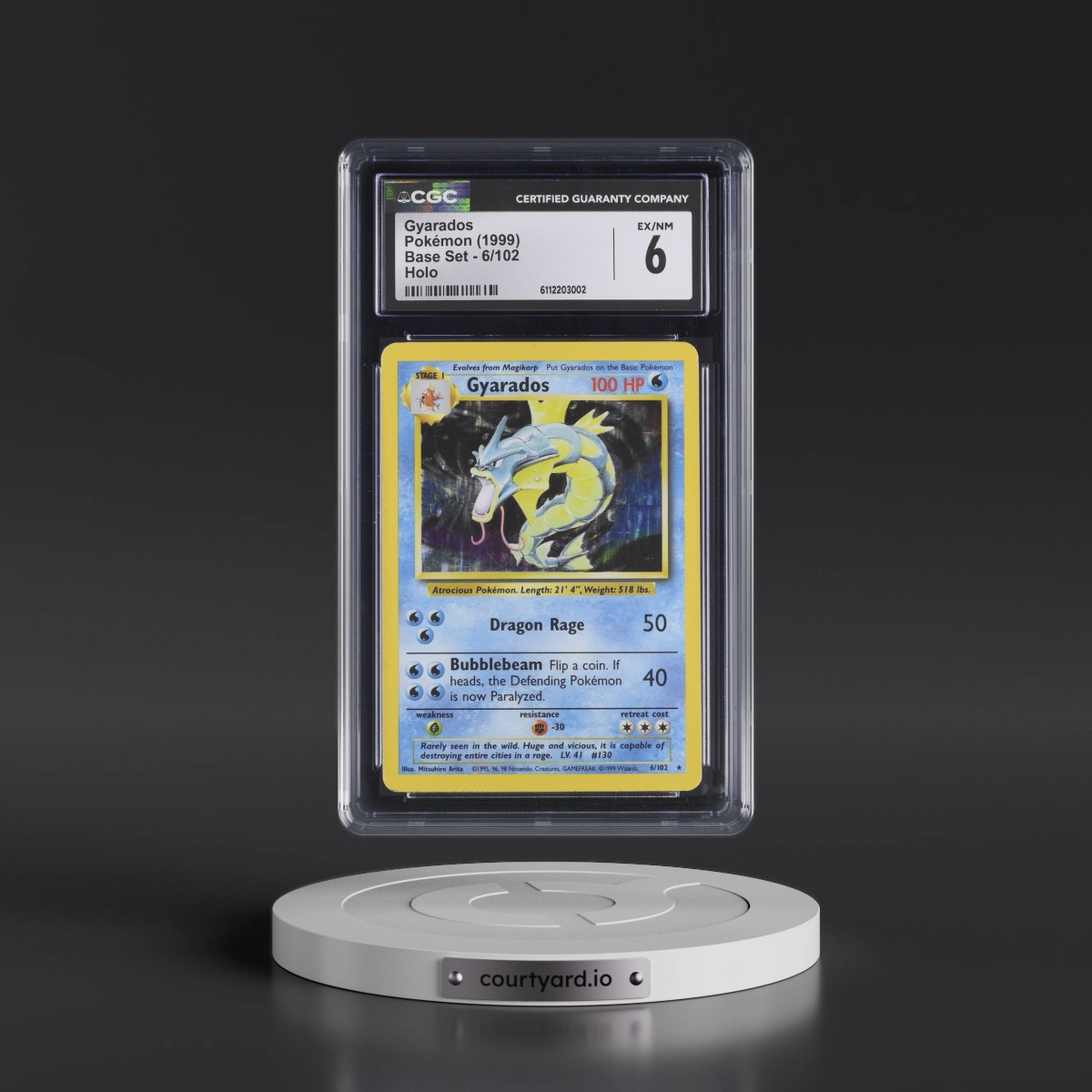 1999 Base Set #6/102 Gyarados - Holo (CGC 6 EX-NM)