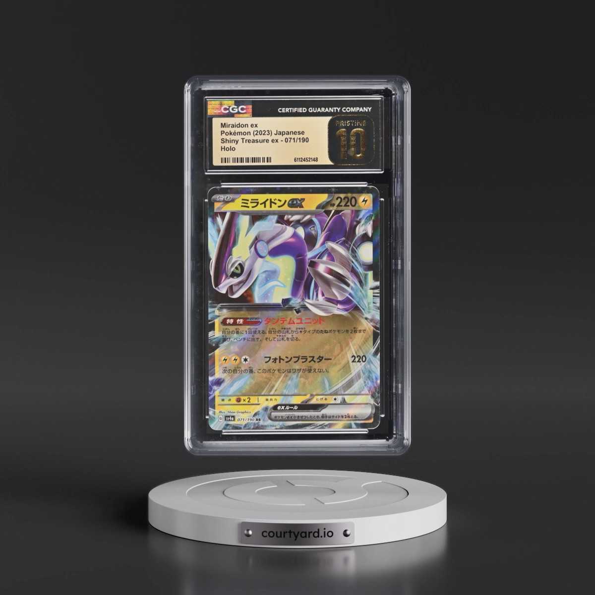 2023 Shiny Treasure ex Miraidon ex - Holo #071/190 CGC 10