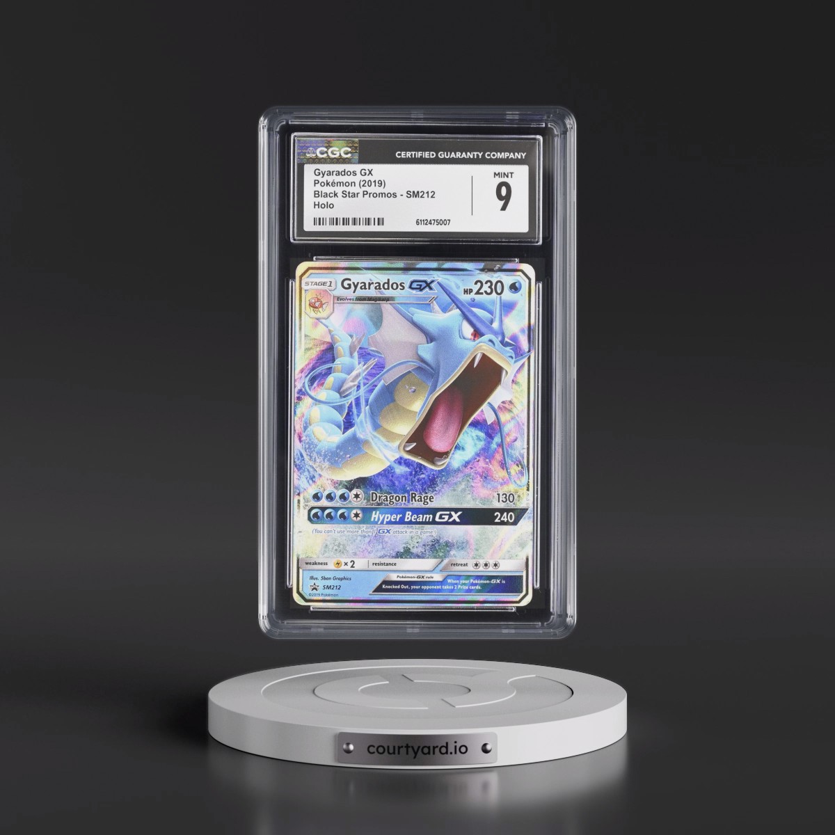 2016 Black Star Promos - Sun & Moon #SM212 Gyarados GX - Holo Holo (Multiple Products) (CGC 9 MINT)
